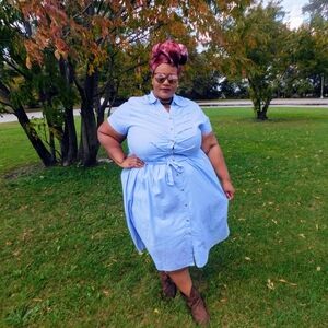 Western-Inspired  Button-Down Dress